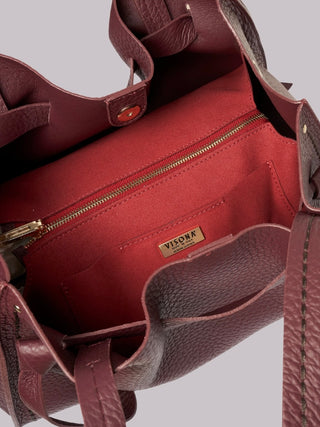Borsa Vittoria in pelle Visonà