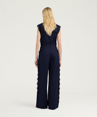Pantalone Lienzo in popeline sangallo Momonì