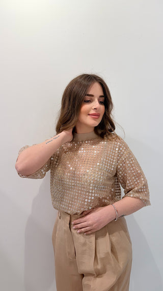 T-Shirt con paillettes Fabiana Filippi