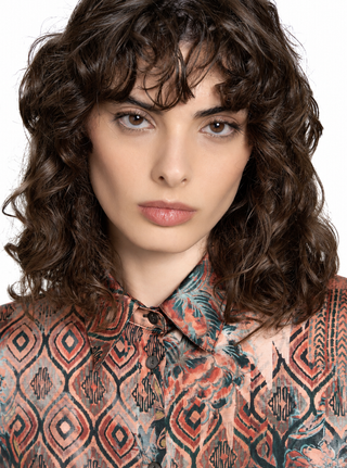 Camicia Nuvola in viscosa fantasia Camicetta Snob