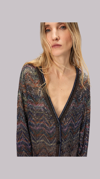 Cardigan con paillettes Missoni