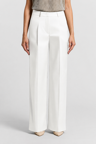 Pantalone bianco con punto luce Peserico