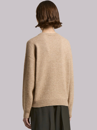 Maglia con ricamo punto luce Peserico