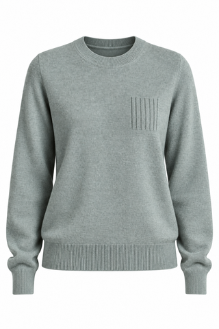 Maglia girocollo in lana, seta e cashmere Peserico