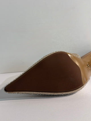 Slingback con strass Massimo Santini