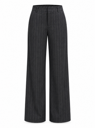 Pantalone Jessie gessato in lana La Torre
