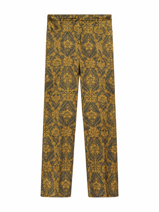 Pantalone Odin in raso stretch di seeta stampato Momonì