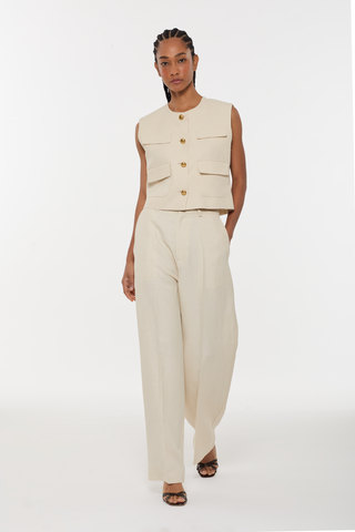 Gilet con bottoni oro Parosh