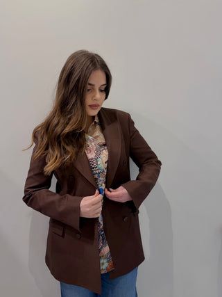 Giacca doppiopetto in misto viscosa Parosh