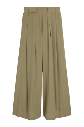 Pantalone Aspen ampio color verde salvia Momonì