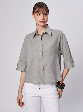 Camicia in lino Camicetta Snob