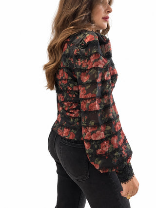 Camicia Tango in fantasia floreale Amosa
