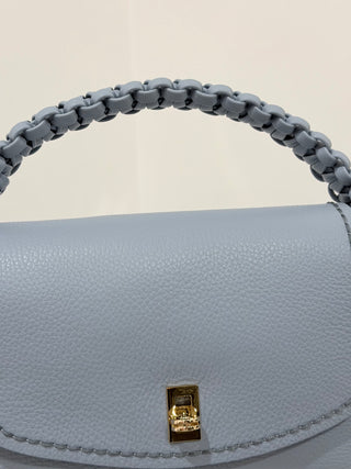Borsa Cherie in pelle martellata color Artico Visonà