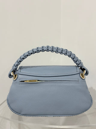 Borsa Cherie in pelle martellata color Artico Visonà