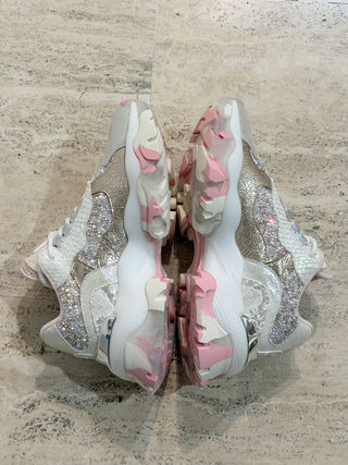 Sneakers con strass variante rosa Joya Paris