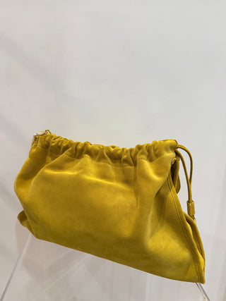 Borsa Giorgia media in pelle color senape