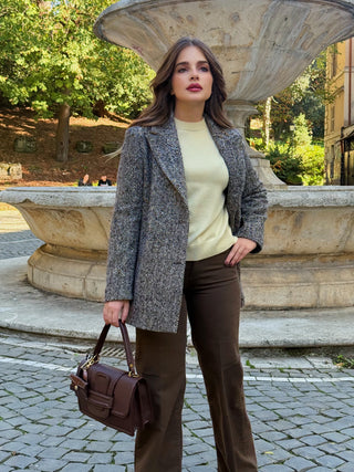 Borsa Linda in pelle caffè Visonà