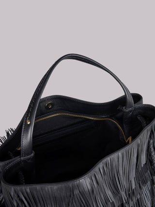 Borsa Diletta con frange Visonà