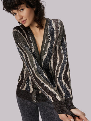 Cardigan motivo onde Missoni