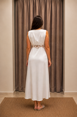 Abito con inserto in pizzo Parosh