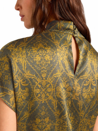 Blusa Ulla in raso di seta stretch Momonì