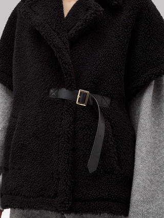 Gilet kimono in ecopelliccia Blugirl