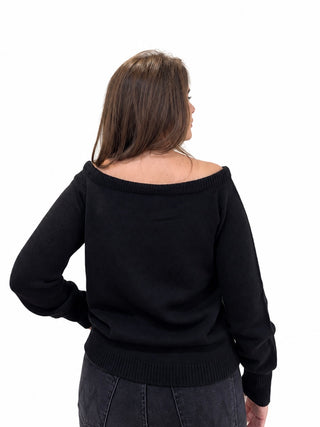 Maglia Betty con scollo a barca Vanisè
