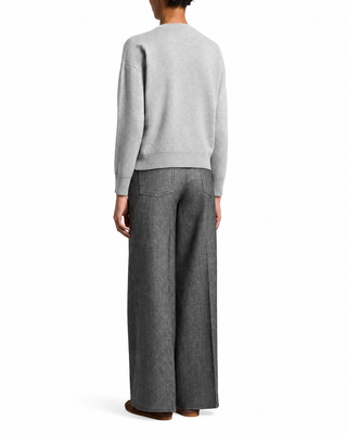 Maglia girocollo in lana, seta e cashmere Peserico
