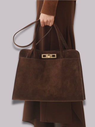Borsa grande in camoscio Fabiana Filippi
