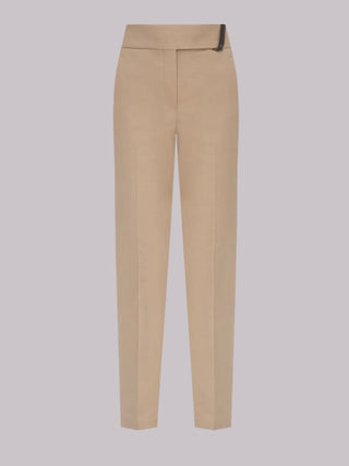 Pantalone dritto in cotone Brunello Cucinelli