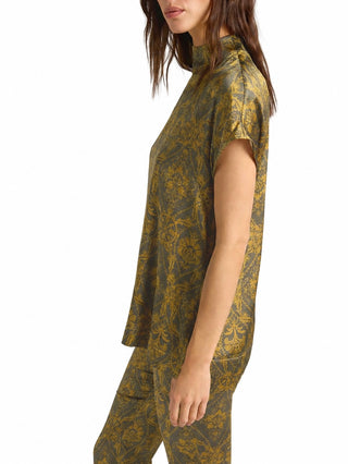 Blusa Ulla in raso di seta stretch Momonì