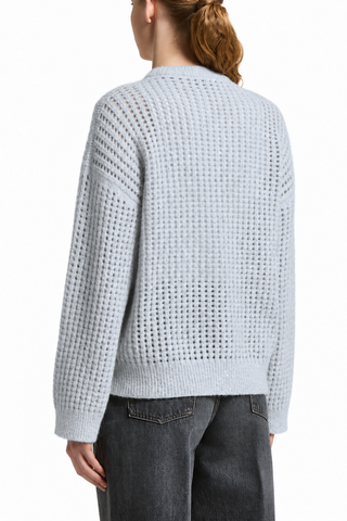 Maglia tricot in filato alpaca lana e bouclé Peserico