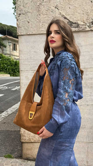 Camicia con inserti in pizzo Clips