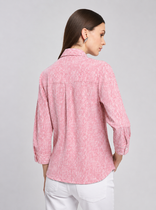 Camicia no stiro elasticizzata fantasia Camicetta Snob