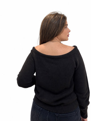 Maglia Betty con scollo a barca Vanisè