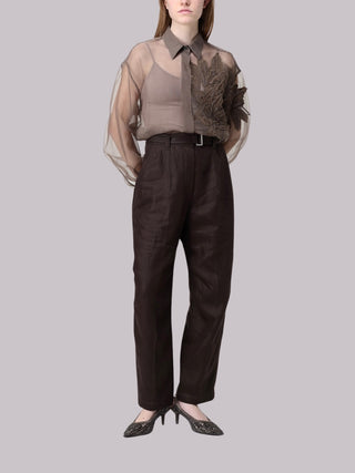 Pantalone in lino Brunello Cucinelli