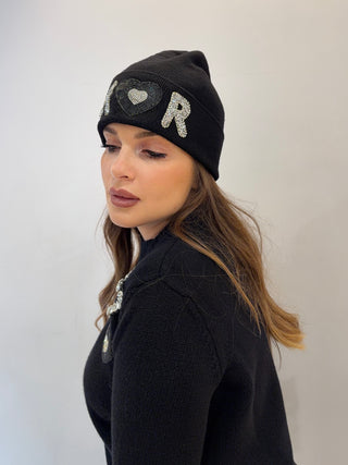 Maglia Love com strass Regina Cachemire