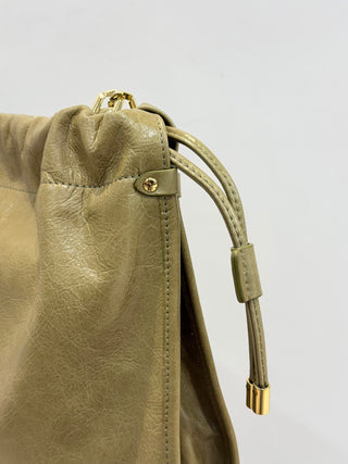 Borsa Giorgia media in pelle color kaki