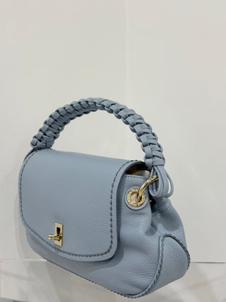 Borsa Cherie in pelle martellata color Artico Visonà