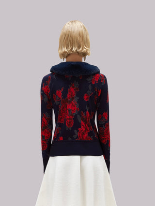 Cardigan reversibile con ecopelliccia Blugirl