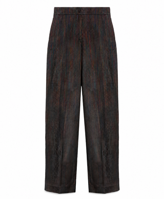 Pantalone carrot Frost in velluto multirighe Momonì
