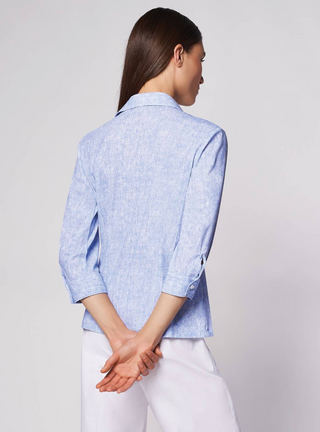 Camicia no stiro elasticizzata fantasia Camicetta Snob