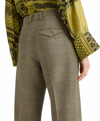 Pantalone sartoriale a sigaretta Aron in lana stretch Momonì