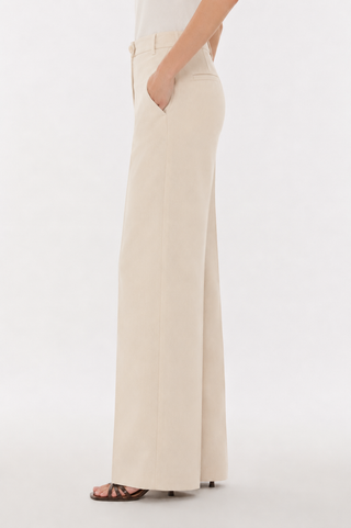 Pantalone palazzo in viscosa beige Parosh