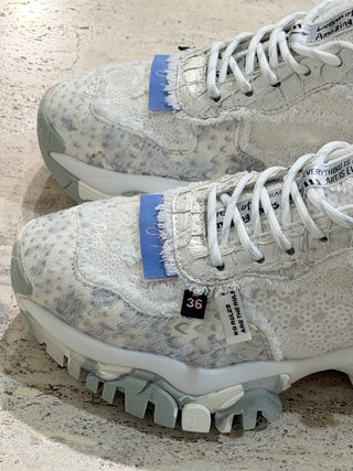 Sneakers con paillettes variante silver Joya Paris