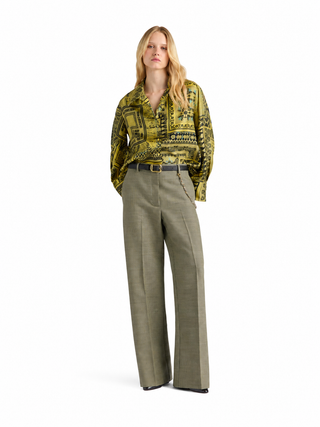 Camicia Rimma in twill di seta stampato Momonì