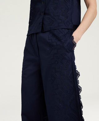 Pantalone Lienzo in popeline sangallo Momonì