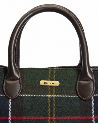 Borsa tote Barrhill in tartan Barbour