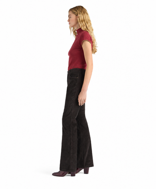 Pantalone flare Odin a coste stetch