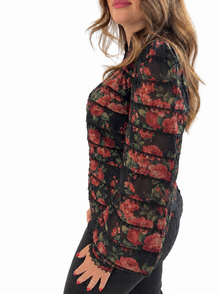 Camicia Tango in fantasia floreale Amosa